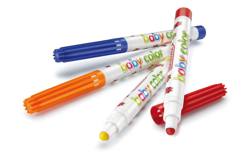 Fibracolor Baby Color Fibre Colouring Pens Super Washable Plus - Pack of 10 - Image 2